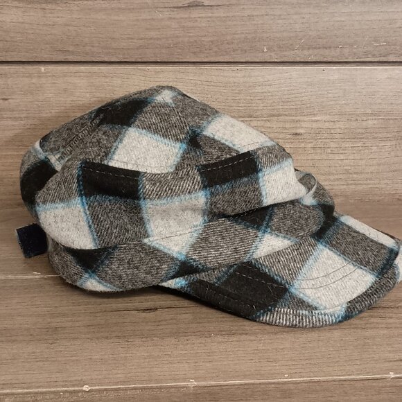 Broner Plaid Flannel Mens Winter Hat One Size Adjustable Hook & Loop Strap - Picture 2 of 9
